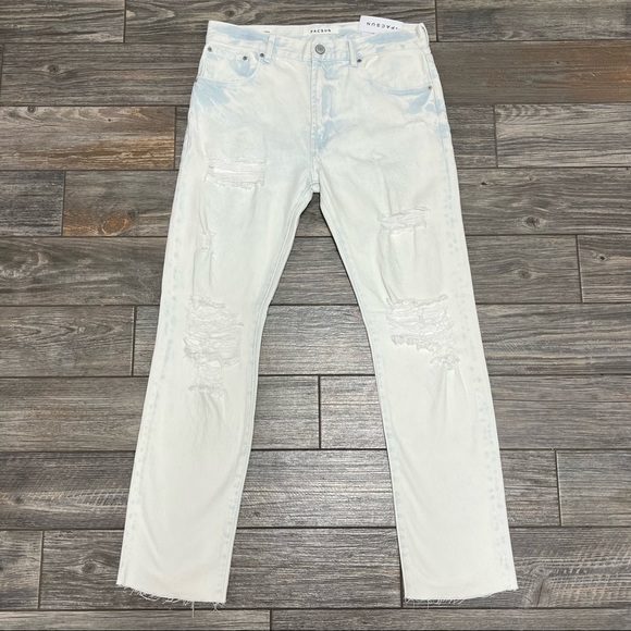 NWT $59.95 Pacsun Vintage Loose Jeans Bleach 28 30 31 36 Men's Ripped - Picture 2 of 14